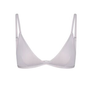 skims swim small triangle bikini top & string bikini bottom - chrome NWOT